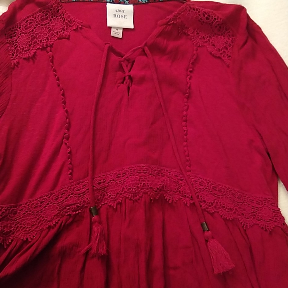 Red blouse M - Picture 3 of 5